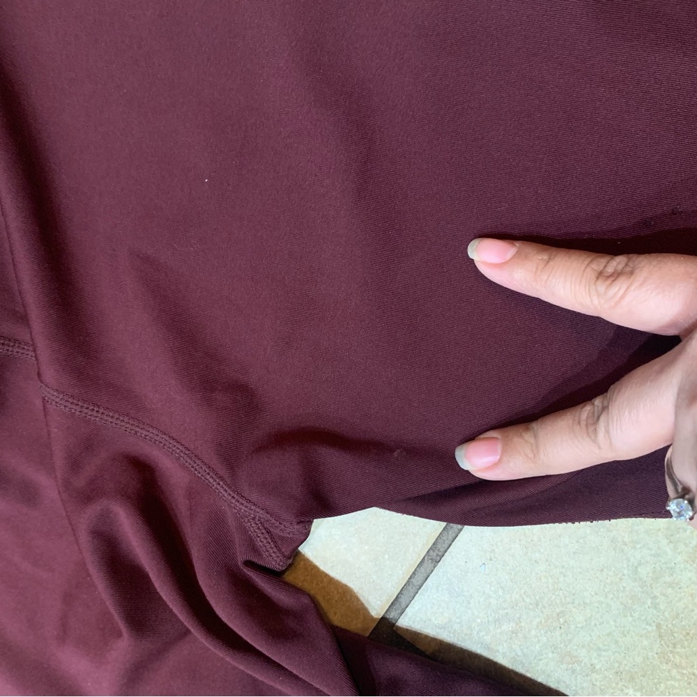 JoyLab 7/8 Length High Rise Legging Maroon - Picture 8 of 9